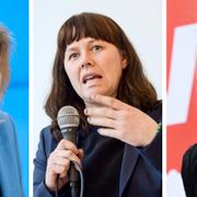 Magdalena Andersson, Åsa Romson och Ulla Andersson.