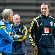 Arkivbild. Lars Richt och Zlatan Ibrahimovic.  