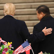 Donald Trump och Xi Jinping. 