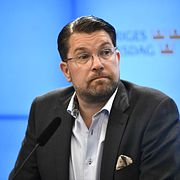 Sverigedemokraternas partiledare Jimmie Åkesson,