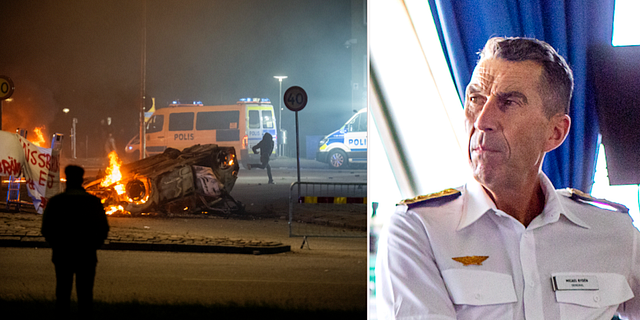 Upplopp efter en demonstration mot koranbränningar i Malmö / Micael Bydén. TT