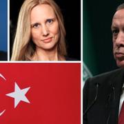 Mehmet Kaplan, Viveka Hansson (TV4) och Recep Tayyip Erdoğan