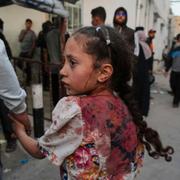 Flicka i Gaza, arkivbild från 3 september. 