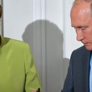 Angela Merkel och Vladimir Putin. 