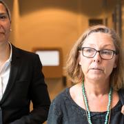 Mannens försvarare Poly Jensell och Kammaråklagare Helena Treiberg Claeson