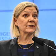 Socialdemokraternas partiordförande Magdalena Andersson (S). Arkivbilder.