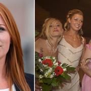 Centerparites partiledare Annie Lööf/Deltagare i Fröken Sverige 2003 (arkivbild) 