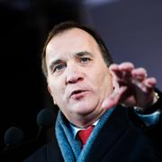 Stefan Löfven (S) jultalar i Enköping.
