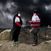 Kvinnor från Röda korset i Iran, 8 mars.