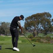 Ludvig Åberg på Torrey Pines under Genesis Open på lördagen. 