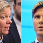 Magdalena Andersson (S), Erik Ullenhag (L)