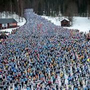 Bild från Vasaloppsstarten i Sälen 2024. 