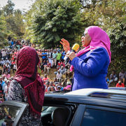 Kamala Harris och Samia Suluhu Hassan.