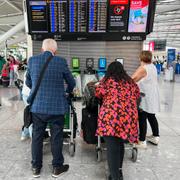 Passagerare på Heathrow.