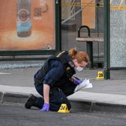 Arkivbild från skjutning i Farsta 2023. 