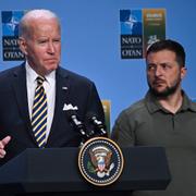 Biden och Zelenskyj. Paul Ellis / AP