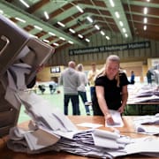 Rösträkning i Helsingør.