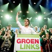 Jesse Klaver, partiledare för en av valets stora vinnare, den gröna vänstern. 