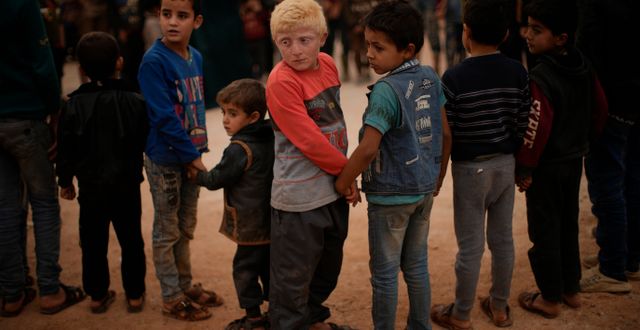 Flyktingbarn från Syrien. Arkivbild. Francisco Seco / AP