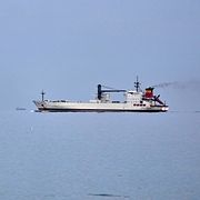 Ett fartyg i Hormuzsundet. Illustrationsbild.