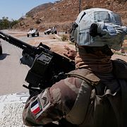 En fransk FN-soldat. Arkivbild.