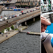 Det misstänkta brottet skedde under Centralbron när Stockholms Central.
