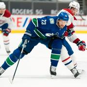 Alexander Edler i mars 2021, då han fortfarande spelade i Vancouver.