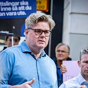 Gunnar Strömmer, justitieminister i övergångsregeringen, i Malmö 5 september.