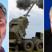 Jan Björklund, en Archerkanon och Vladimir Putin.