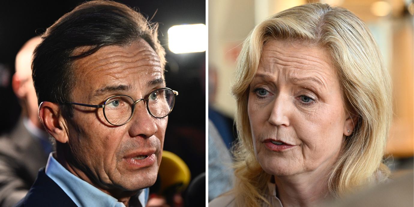 Ulf Kristersson/C-ledaren Thand Ringqvist.