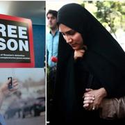 Pressklubbsmöte i USA / Rezaians fru Yeganeh Salehi och mor Mary Rezaian lämnar rättegången