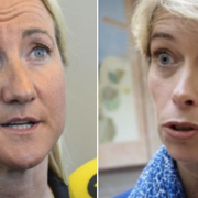 Cecilia Widegren (M) och Annika Strandhäll (S)