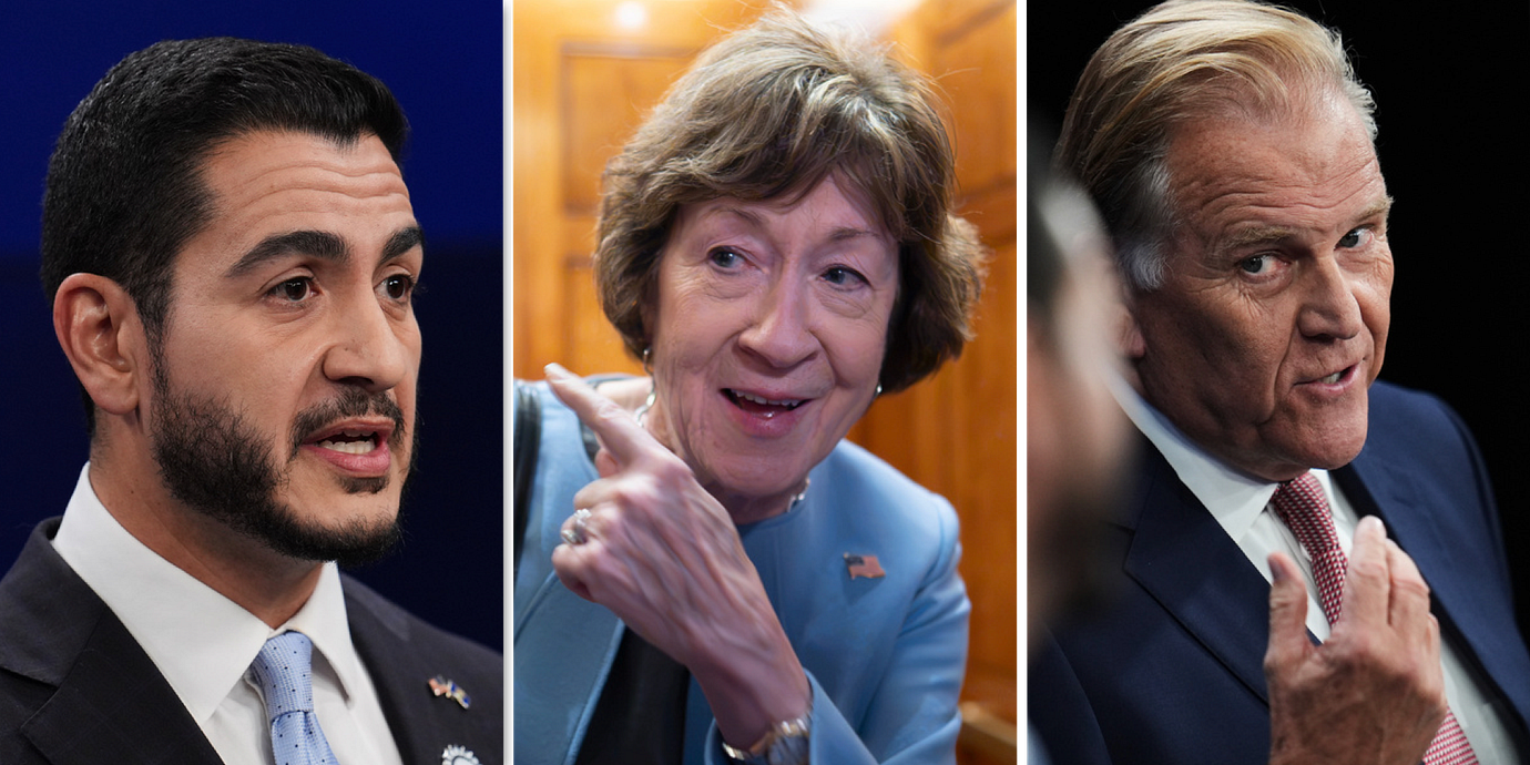  Abdul El-Sayed, Susan Collins  och Mike Roger.