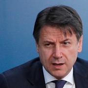 Italiens premiärminister Giuseppe Conte anländer till EU-toppmötet den 2 juli. 