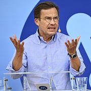Statsminister Ulf Kristersson (M).