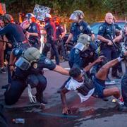 Protester i Portland under onsdagen. Illustrationsbild.