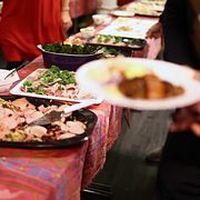 Arkivbild från julbord.
