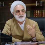 Iran chefsdomare Gholamhossein Mohseni-Ejei 2015. 