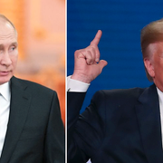 Vladimir Putin och Donald Trump. 