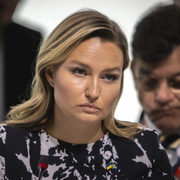 Kristdemokraternas partiledare Ebba Busch och kommunstyrelsens ordförande i Göteborg Jonas Attenius (S). 