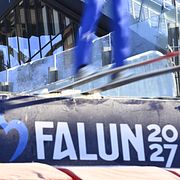 Logotyp för skid-VM 2027 i Falun.
