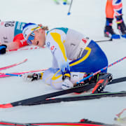 Edvin Anger tar igen sig efter loppet.