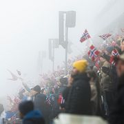 Det var dimmigt när femmilen avgjordes i Holmenkollen.