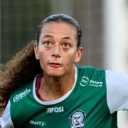 Växjös Miho Kamogawa och Alingsås Malva Larsson i duell. 