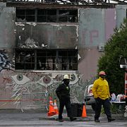 Lokalen i Oakland där 36 människor dog.