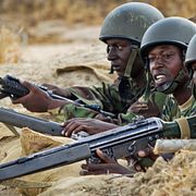 Arkivbild på kenyanska soldater i Somalia.