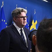 Justitieminister Gunnar Strömmer (M) håller pressträff och ger besked rörande ex gratia-ersättning till de två läkarna i det så kallade da Costa-fallet.