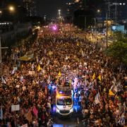 Demonstranterna.