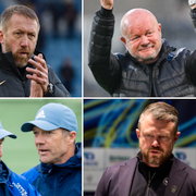 Graham Potter, Per Mathias Høgmo, Kjetil Knutsen, Djurgårdens Kim Bergstrand och Thomas Lagerlöf, Jimmy Thelin, Tony Gustavsson