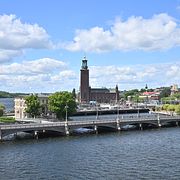 Vy över stadshuset. Arkivbild.